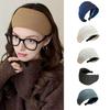 Women Headband Vertical Pit Texture Soft Fabric Wide-Brimmed Hair Hoop Autumn Winter Makeup Washing