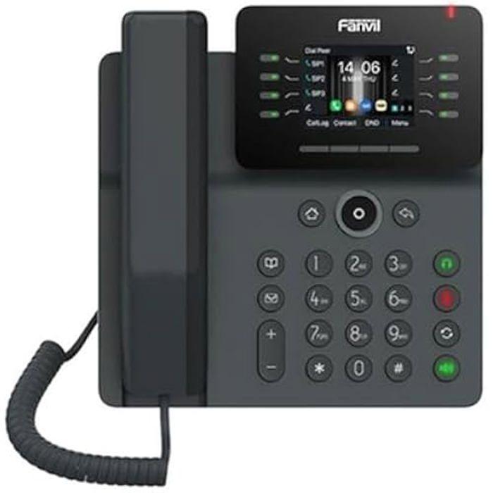 Téléphone VoIP Fanvil V63 6 Lignes SIP 2xGb PoE sans Alimentation