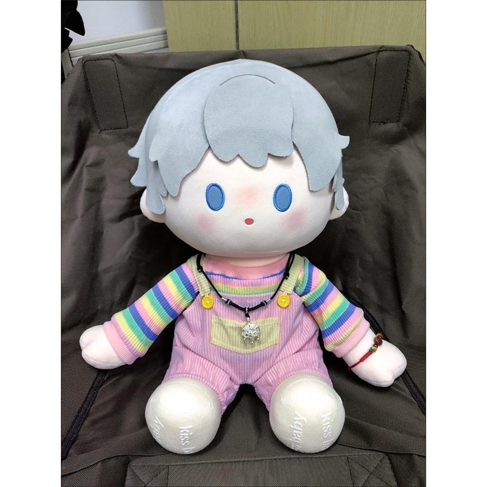40cm Cotton Doll Rainbow Clothes Love and Deepspace Xavier Zayne Rafayel Ralayo Sylus T-shirt Strap Pants Stuffed Toy