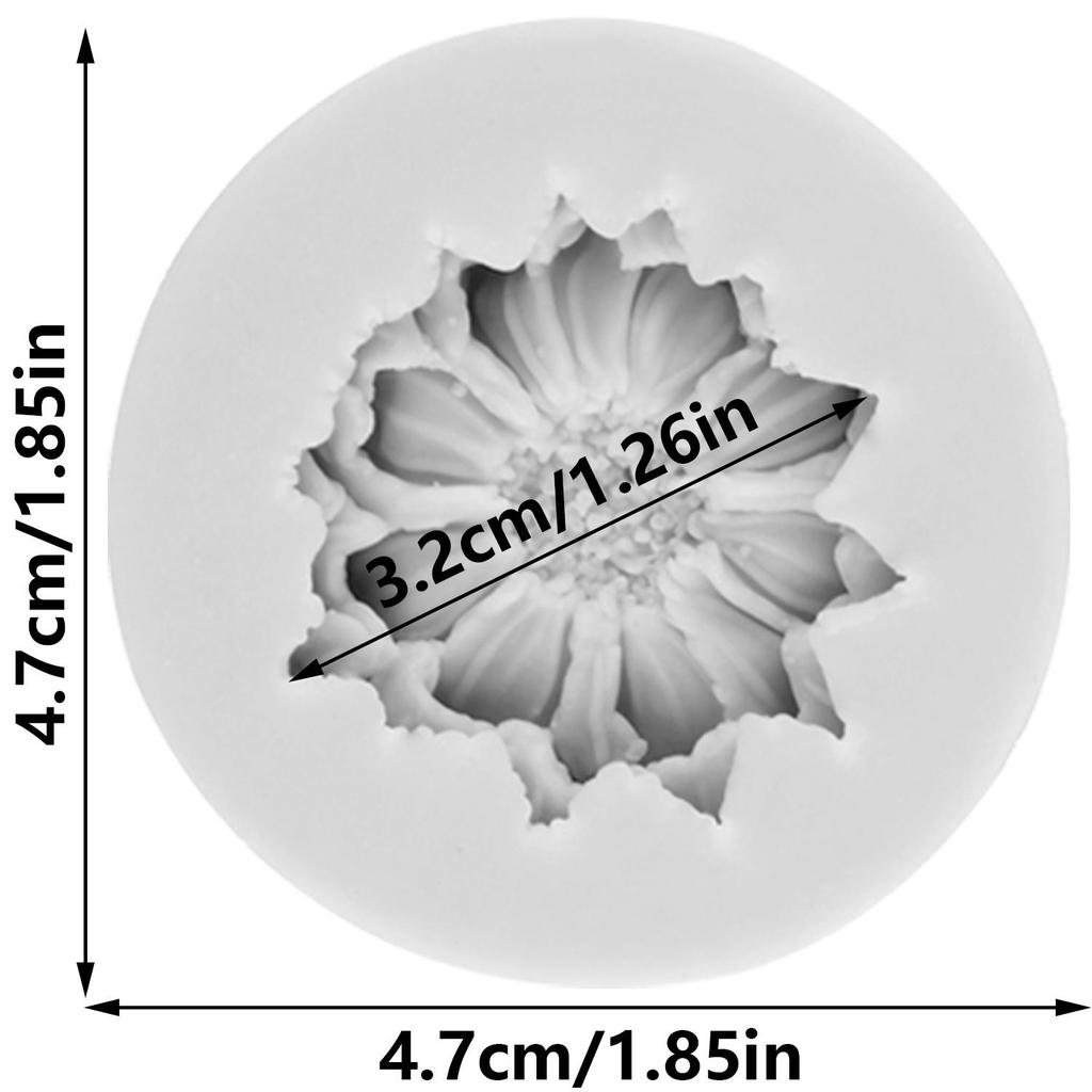 Moule en Silicone Fleur Marguerite Fleur Chrysanthème Moules Fondant Outils Décoration Gâteau Topper Cupcake Bonbon Résine Argile Chocolat Moule Gumpaste