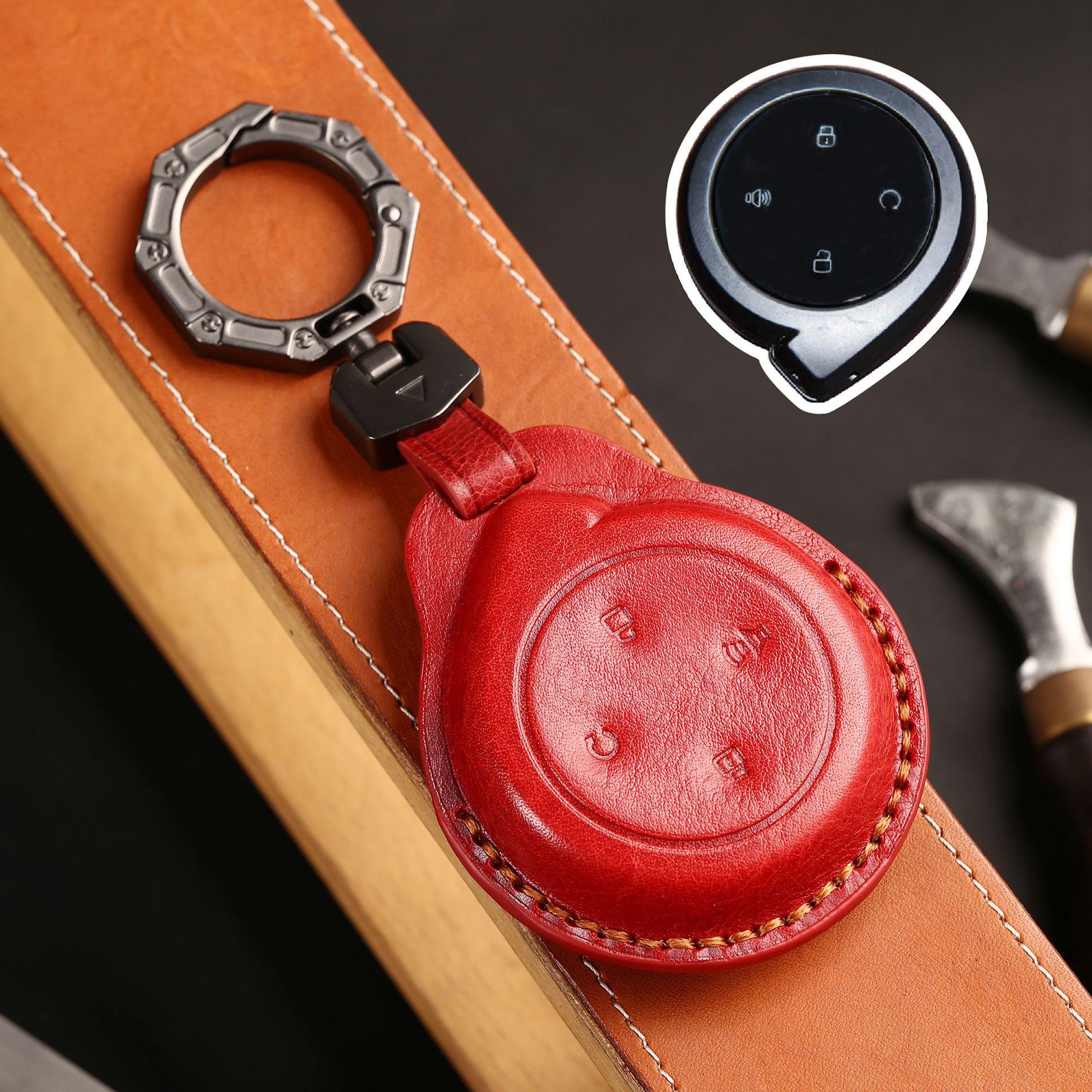 

Applicable Models Great Wall Shanhai Cannon Key Cover Genuine Leather Shanhai Cannon Pickup Truck Car Key Protection Bag красный