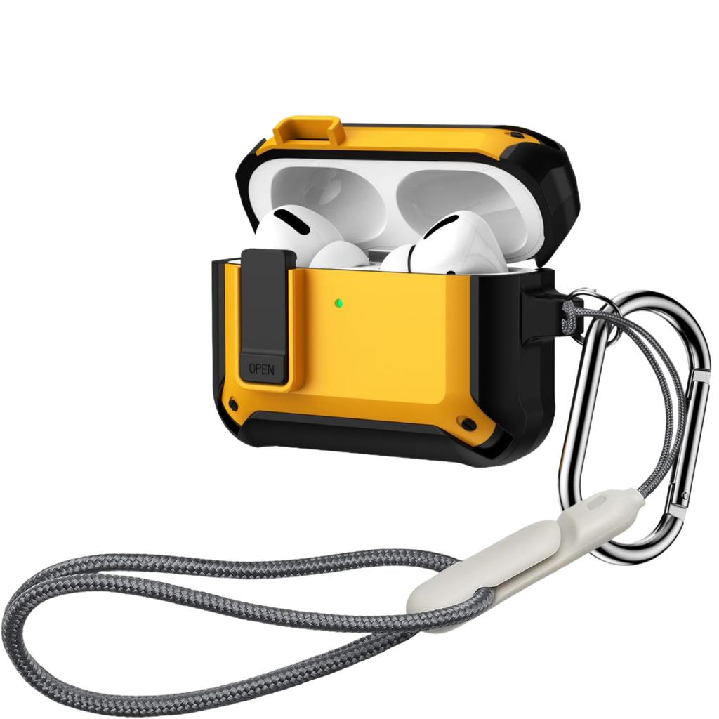 for AirPods Pro 3 Case Secure Lock Case Cover with Lanyard&Keychain Powerful Drop Protection For Airpods Pro 3rd Generation Case