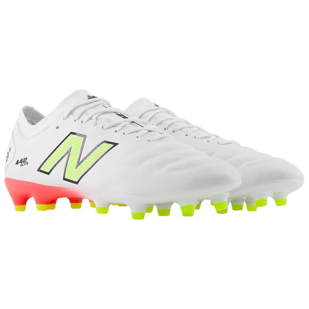 New Balance 442v2 Elite FG Flash Point Pack Unisex Sneakers White Energy-Red Hi-Lite MS41FEB2
