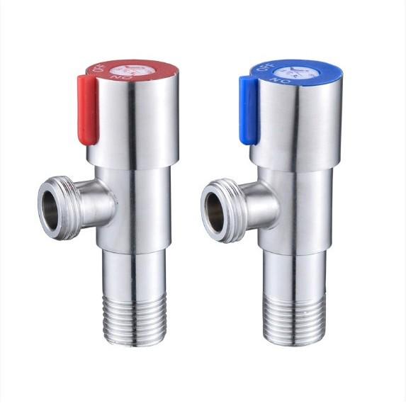 Explosion-Proof Stainless Steel Angle Valve for Hot/Cold Water - Ideal for Kitchens, Bathrooms, and Washing Machines