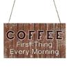Coffee Sign Door Sign Reminder Signs Door Plate Convenient to Use Door Hanger  Cafe