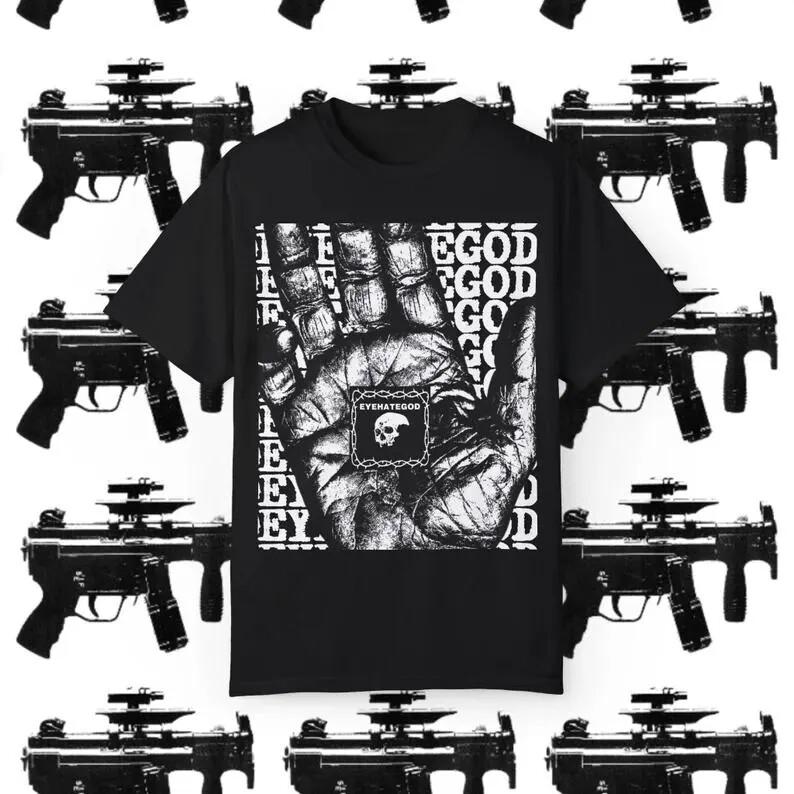 2Sided EYEHATEGOD T Shirt Sludge Crust Punk Vintage Brainoil Buzzoven Dystopia Unisex T-Shirt L