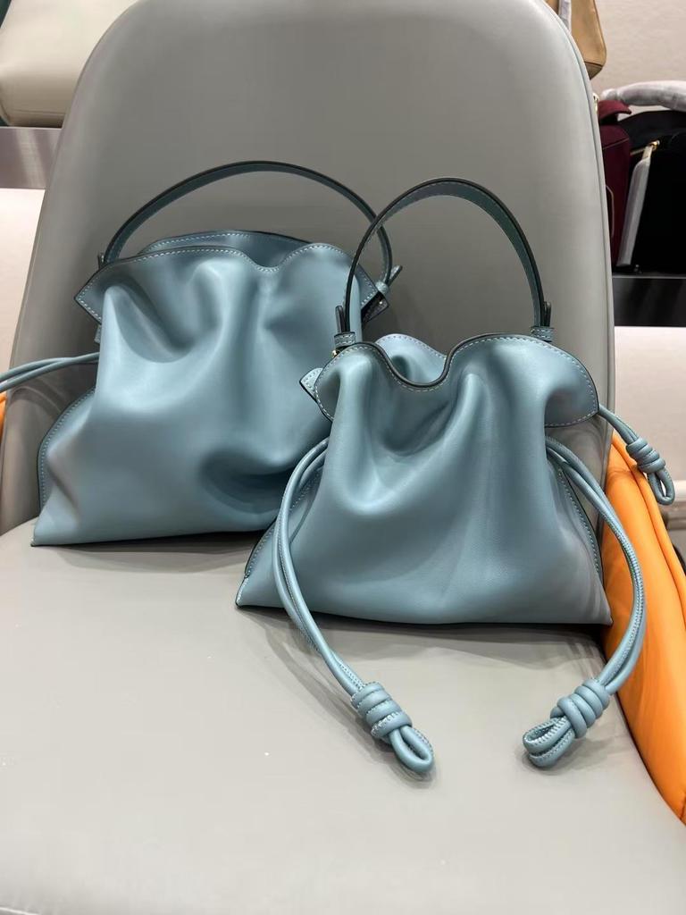 2024 Luojia Měkká hovězí kůže Kbelíková taška: Všestranná velká a malá kabelka, taška přes rameno a taška messenger pro ženy