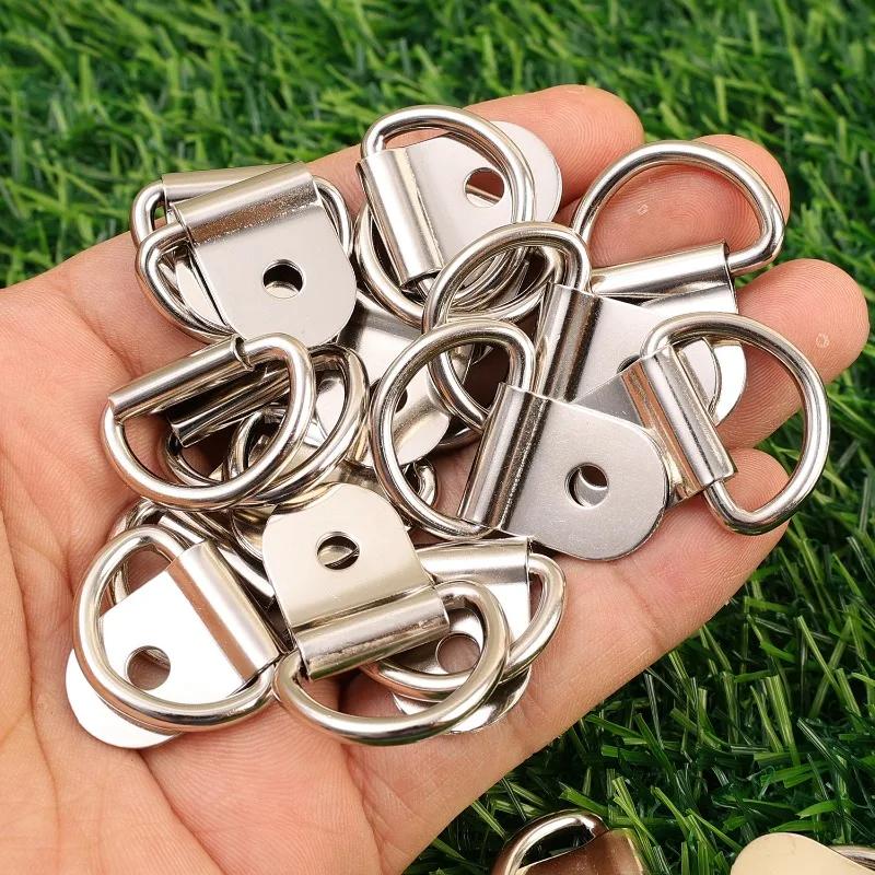 D Rings Tie Down Anchors Ring Pull Hook Stainless Steel Lashing Ring Load Fit for Car Boat Cargo Trailer Vehicles RV Van