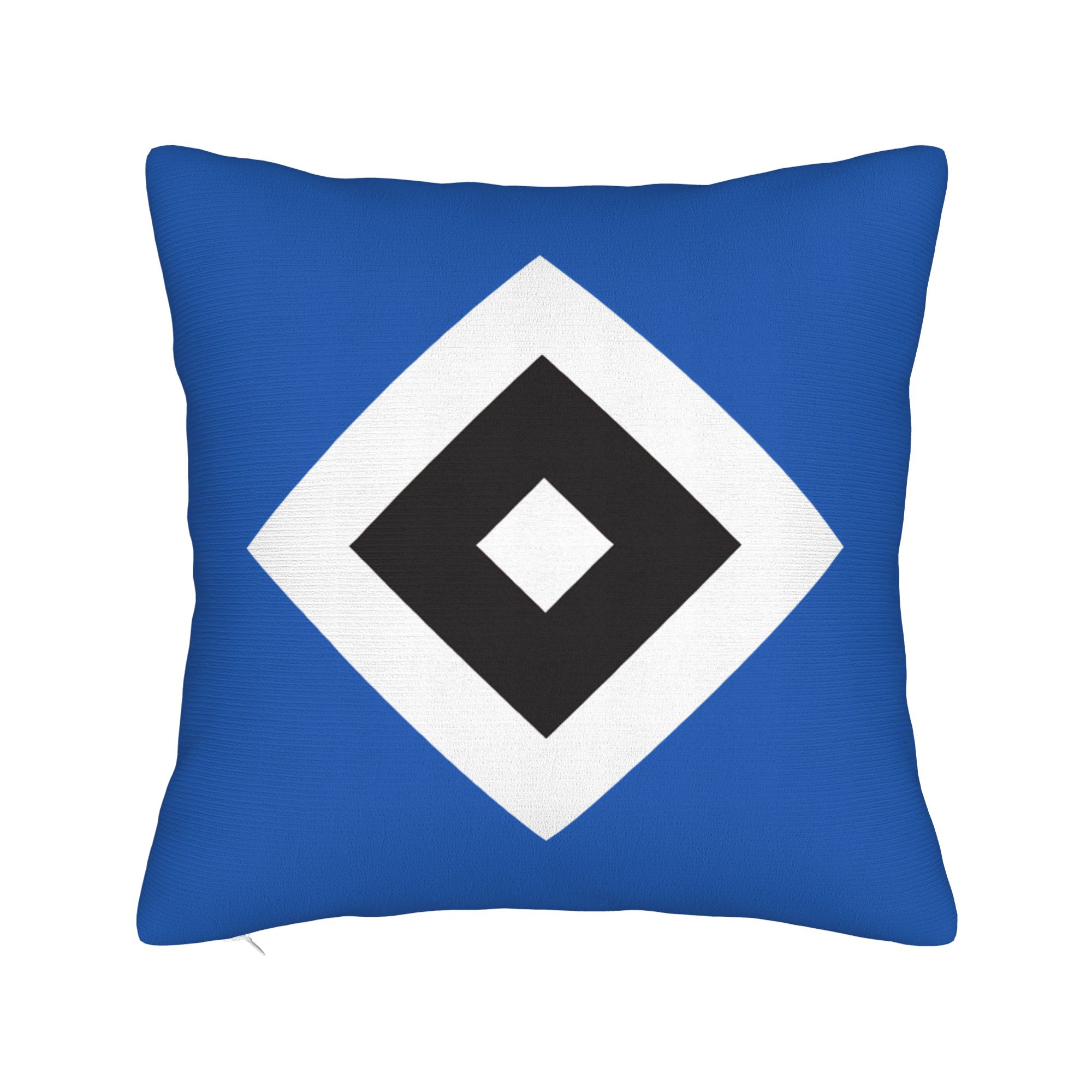 HSV Duitse Voetbalclub Vierkante Kussensloop Hamburgers SV Bundesligas Kussenslopen Rits Decoratieve Kussensloop voor Auto 45x45cm 45x45cm