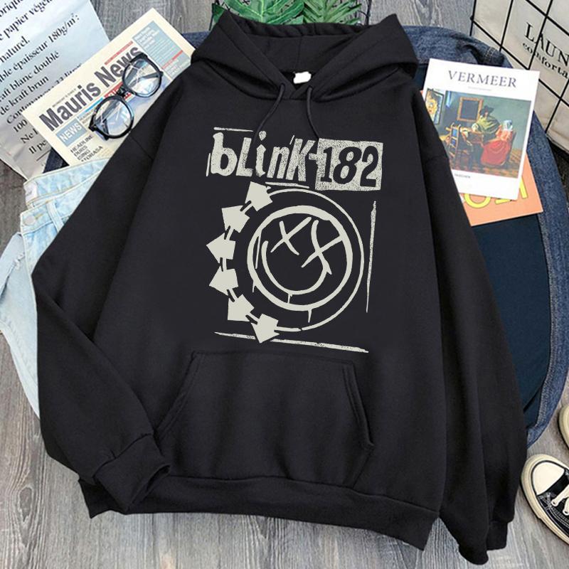 

Blink-182 Толстовка с капюшоном в стиле панк-группа и рок-музыка унисекс Популярные модные повседневные толстовки Осенние пуловеры с длинными рукавами Одежда унисекс Топы