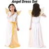 Princess Dress For Girls Elegant White Angel Costume For Children's Performances