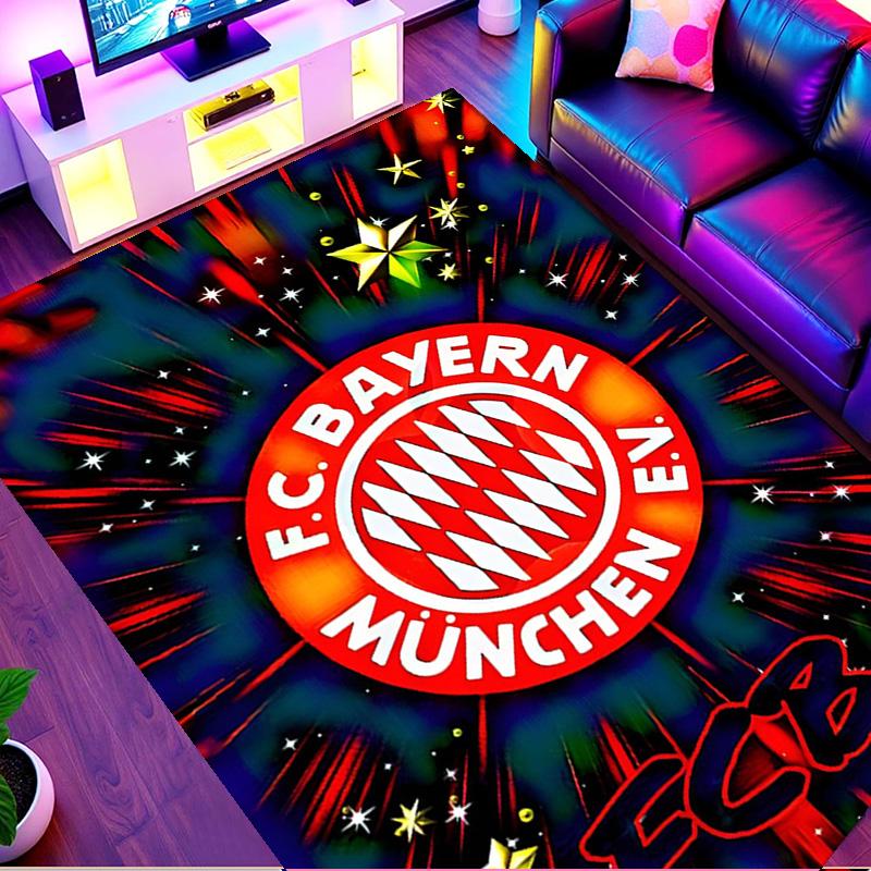 FC Bayern Print Rug, Washable Floor Carpet, For Entryway Dorm Laundry Room Office Study, Home Decor Birthday Christmas Gift