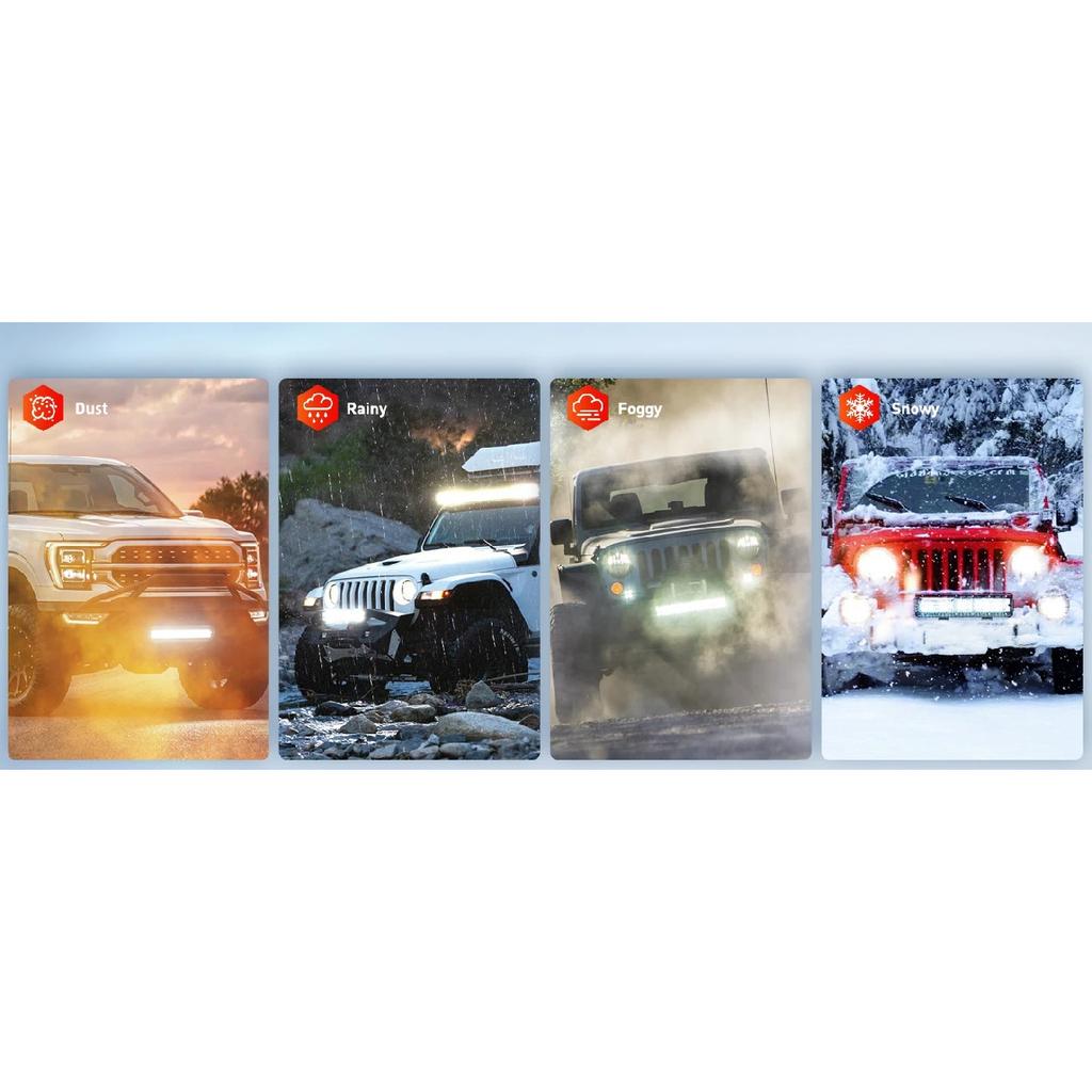 Nilight 15Inch Triple Row Lights 216W 21600LM Flood Spot Combo Beam LED Light Bar Driving Boat Super Bright Led Off Road Trucks