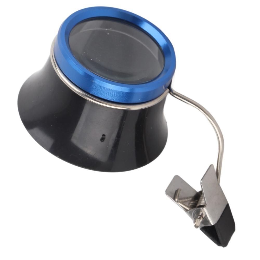 

5X Magnification 5X Eye Loupe Black Plastic Light Weight Watch Repair Magnifier With Clip Jewelry Magnifier Jewelry Inspection