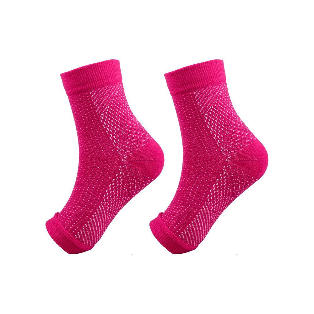 Open Toes Compression Socks Short Jump Rope Gymnastics Sports Pressure Socks Ankle Protection Sports Breathable High Elasticity 2XL