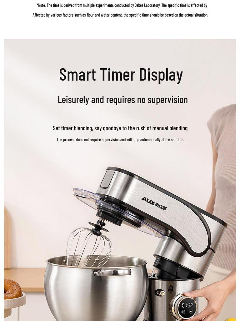 10L Multifunctional Chef Machine: Dough Mixer, Stand Mixer & Egg Beater for Home & Commercial Use
