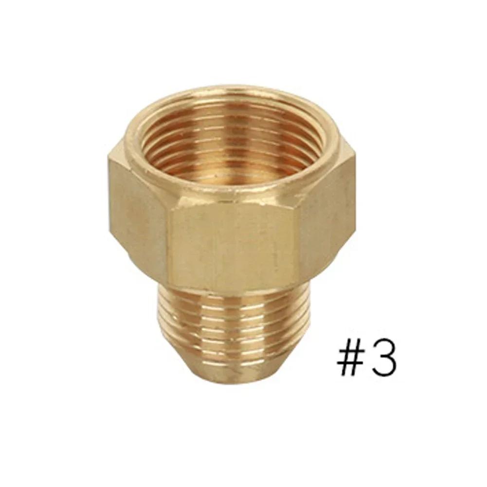Brass 3/8" 1/4" M14 M18 M22 Thread Connector Male Female Adapter for High Pressure Washer Torch Transitional Joints Pipe Fitting