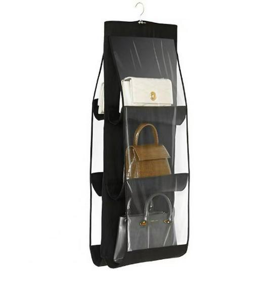 Hanging Wall-Mounted Bag Organizer for Wardrobe Storage