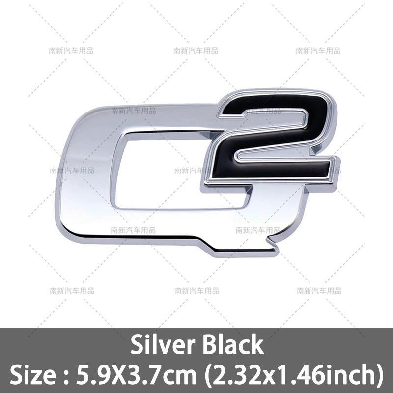 BEZO1 3D Metal Q2 Q4 Letter Badge Rear Giulia Stelvio Trunk Emblem Car Stickers For Alfa Romeo Giulia Stelvio Car Styling Accessories