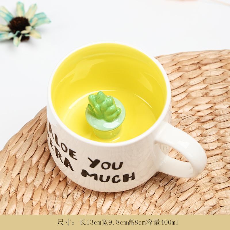 Creative Cute 3D Animals Shape Ceramic Mug Milk Coffee Cup with Handle for Gift Home Kitchen Drinkware Multishape Mugs