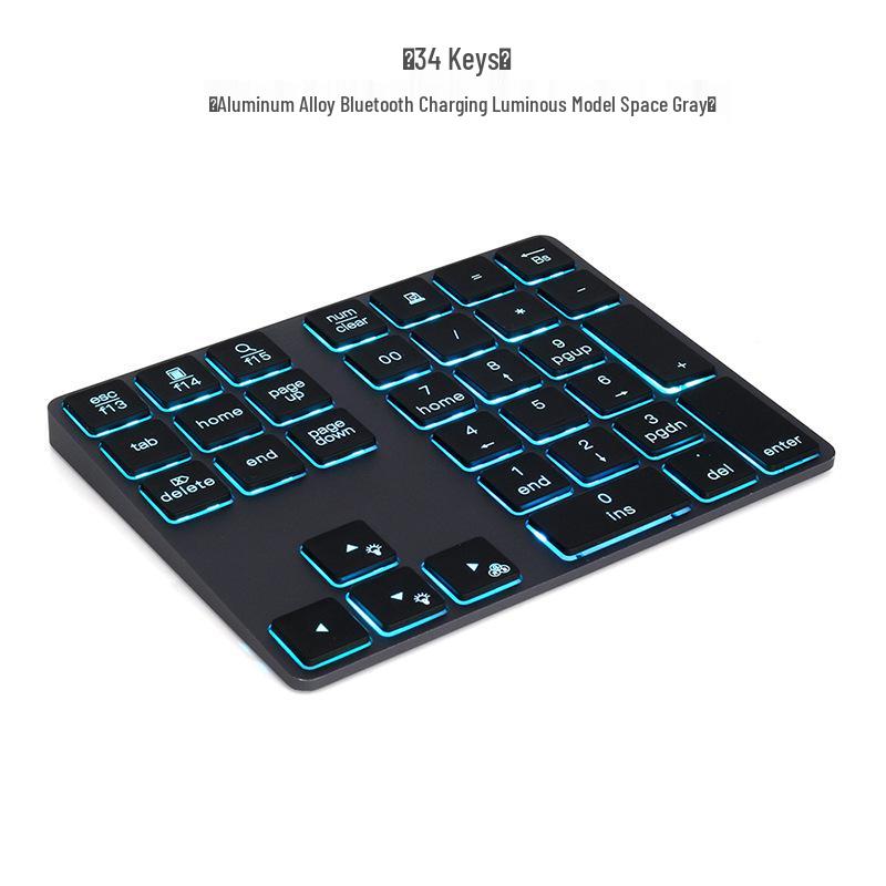 Bluetooth Mini Wireless Keyboard - Silent, Portable, Aluminum Alloy, Compatible with Laptops, iOS, Mac, and External Devices