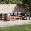 VidaXL Garden Lounge Set with Cushions 6 Pcs Solid Acacia Wood, Outdoor Sofa Set, Modular Sofa, Sofa 3214873