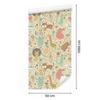 Safari Wallpaper Elephants Lions Zebras Plants for Living Room and Bedroom 50x1000