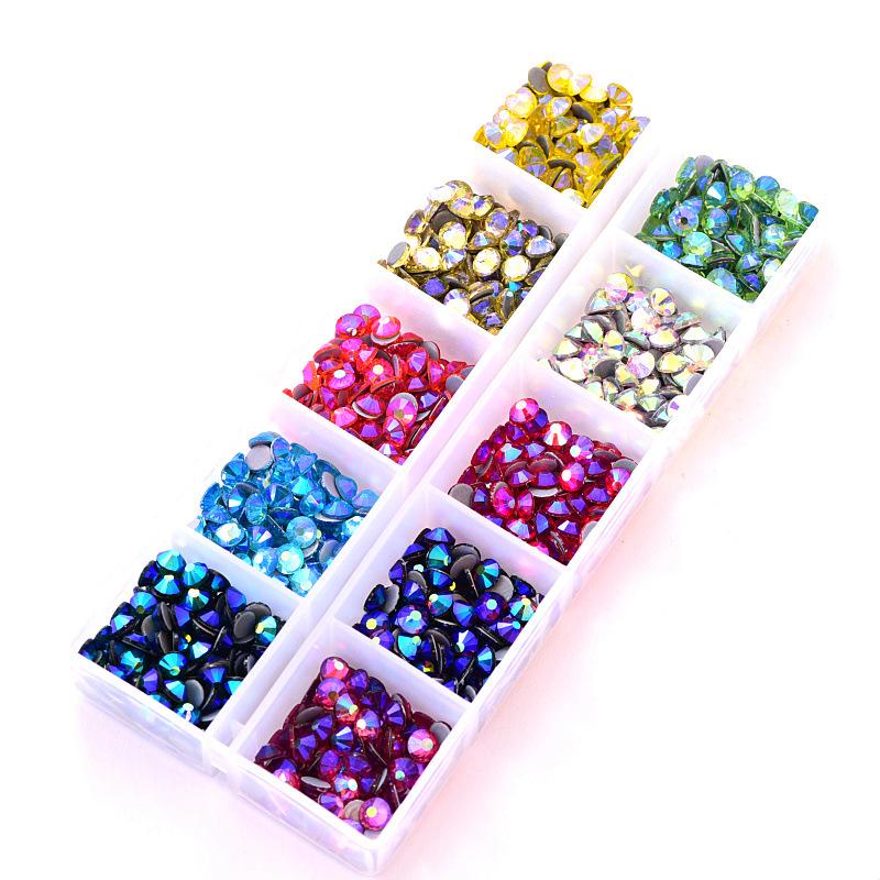 Seven-In-One Hot Drill Set, Hot Melt Adhesive Imitation Austrian Hot Drill Box With Five Packs Of Jewelry Accessories