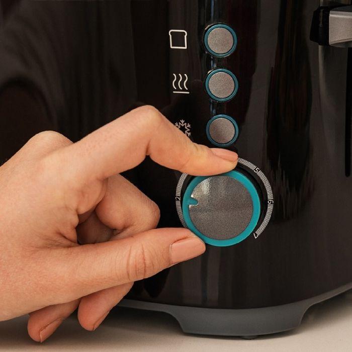 Cecotec Toaster Toast&taste Double B, 650 W Power, Double Slot for 2 Slices, Automatic Stop and Popup