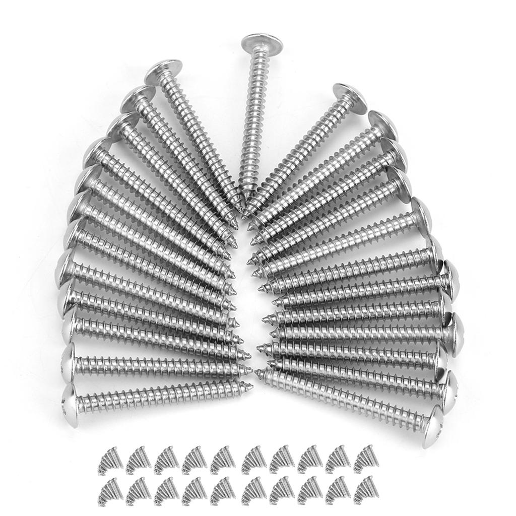 200Pcs M4 Stainless Steel Cross Self Tapping Screws Combination Set Truss Head