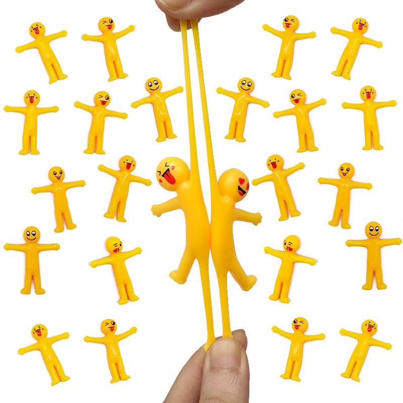 12Pcs New Unique Toy TPR Soft Rubber Pinch Pull Decompression Missile Toy Children's Leisure Fun Funny Toy Birthday Gifts