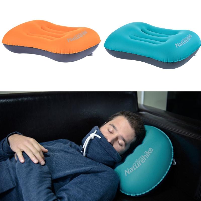 Naturehike Letter Print Travel Inflatable Pillow For Long Flights And Outdoor Use