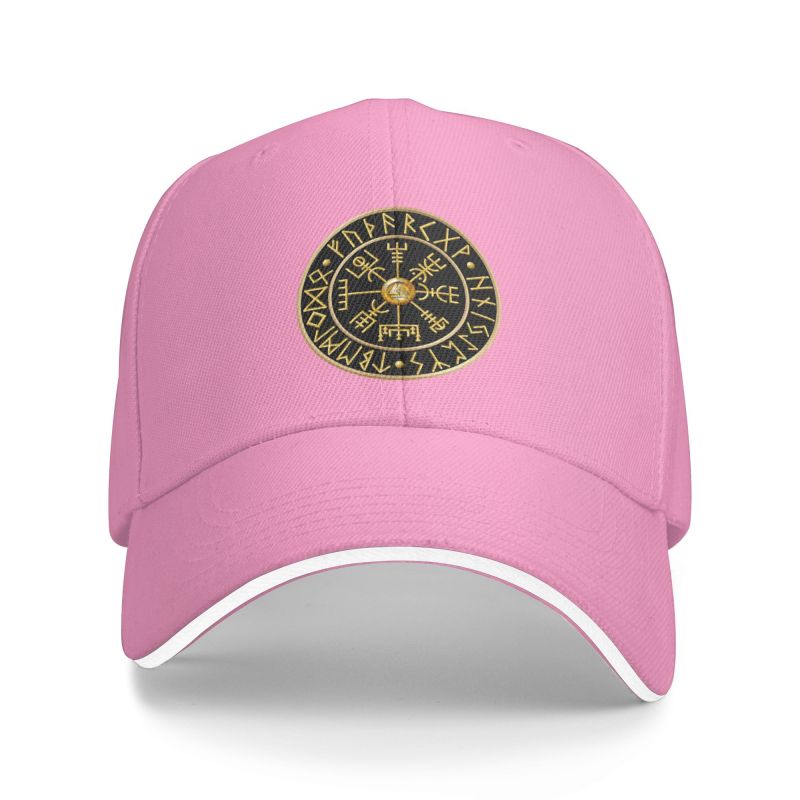 Benutzerdefinierte nordischen Vegvisir Runen Baseball-Cap für Unisex Frauen atmungsaktiv Viking Kompass Papa Hut Sport