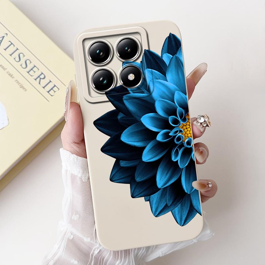 For Xiaomi 14T Pro Case Stylish Flowers Cartoon Cover Shockproof Soft TPU Phone Case For Xiaomi Mi 14T Pro Mi14T 5G Fundas Coque