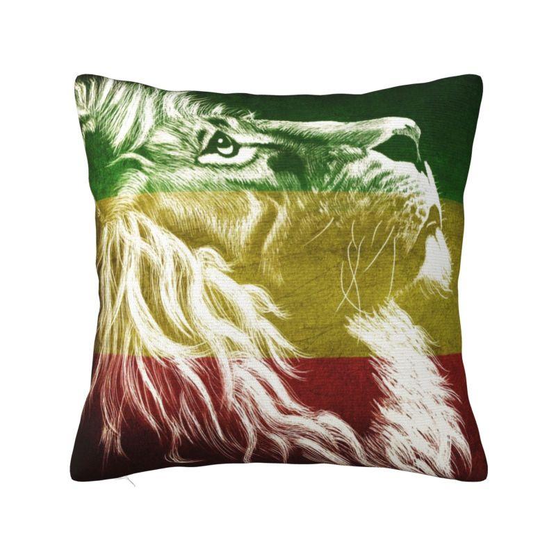 Custom Jamaican Rasta Flag Pillow Covers Home Decorative Fashion Jamaica Pride Chair Cushion Square Pillowcase
