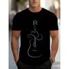 Guitar T-Shirt - Men's Black T-Shirt - Featuring a Guitar And Cowboy Hat Design - Made from Soft, Durable, Comfortable, Lightweight