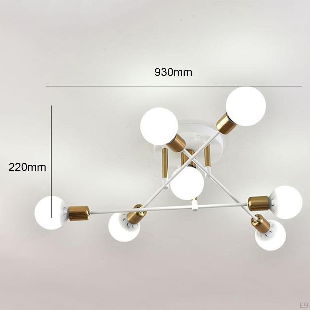 Modern Ceiling Light Fixture Flush Mounted E27 Lamp Hanging Pendant Sputnik Chandelier for