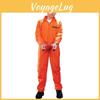 Lebendiges orangefarbenes Gefängniswärterkostüm für Kinder Aus weichem Polyester Perfekt für Partys