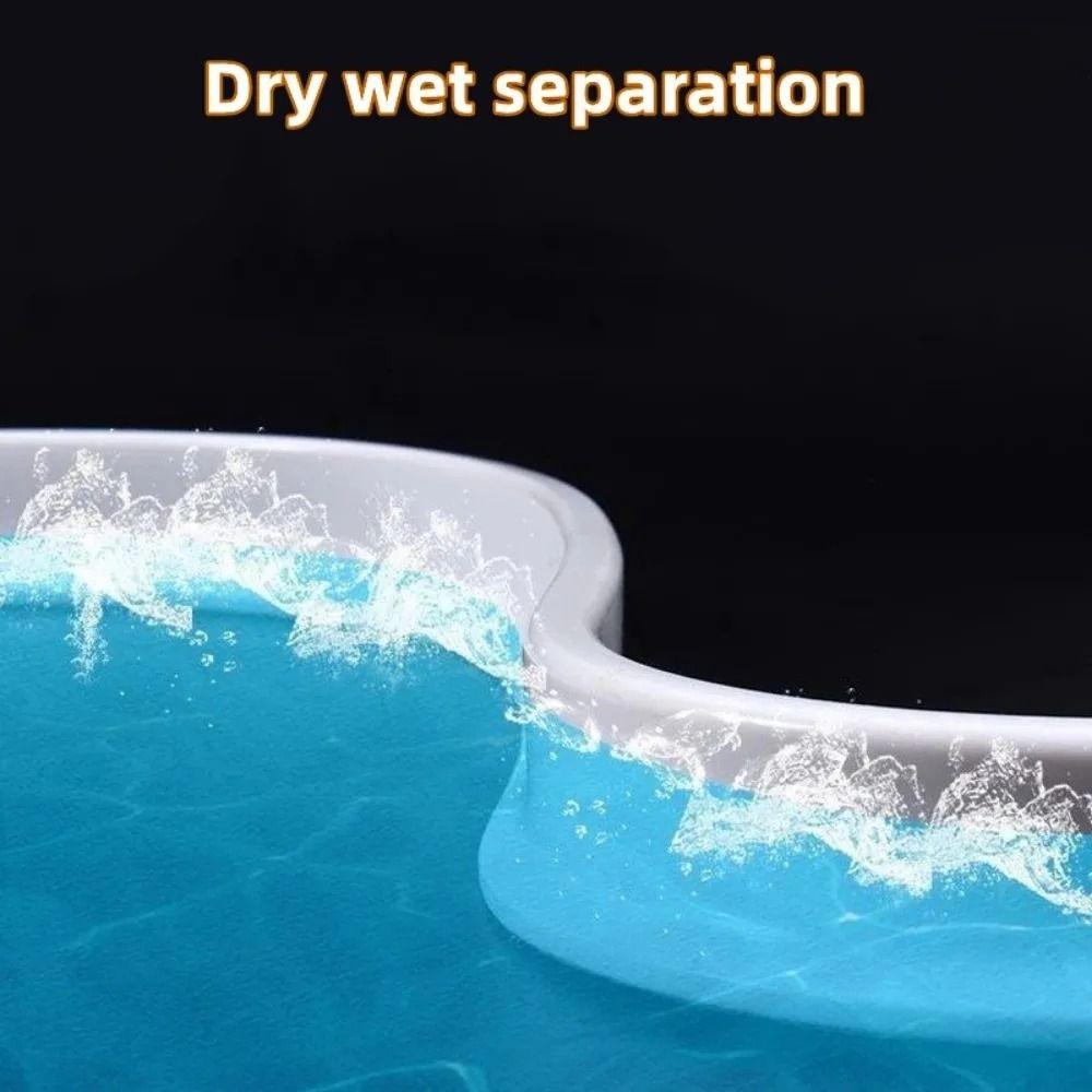1M Curve Frame Water Stop Strip Ground Block Bathroom Gear Shower Accessory Toilet Partition