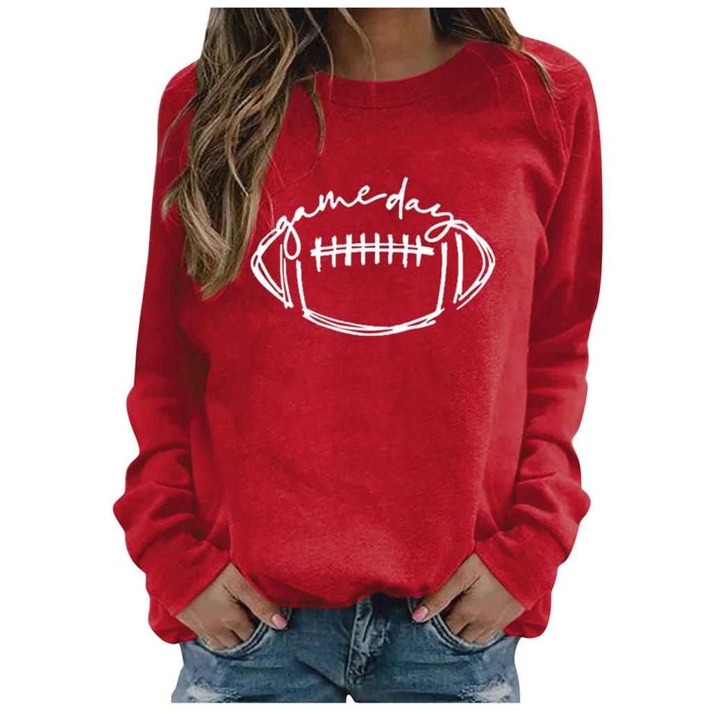 Unisex Fashion Printed Neck Long Sleeve Sweatshirt for Casual Wear