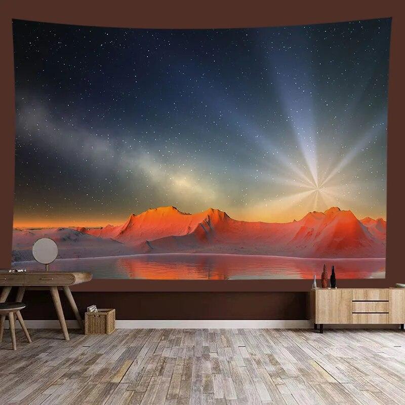 Universe Starry Sky Nebula Planet Background Tapestry Background Cloth Room Living Room Home Decoration Hanging Cloth