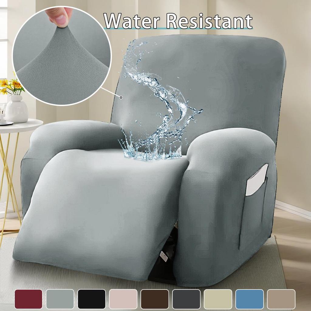 Elastic Waterproof Milk Silk Recliner Sofa Cover - Universal Fit