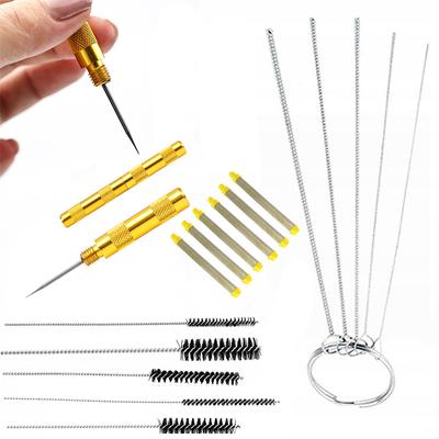 Zestaw Do Czyszczenia Pistoletu Malarskiego – 5 Wyciorów I Szczotek + 5 Metalowych Wyciorów + 6 Filtrów 100 Mesh | Wysoka Jakość I Trwałość