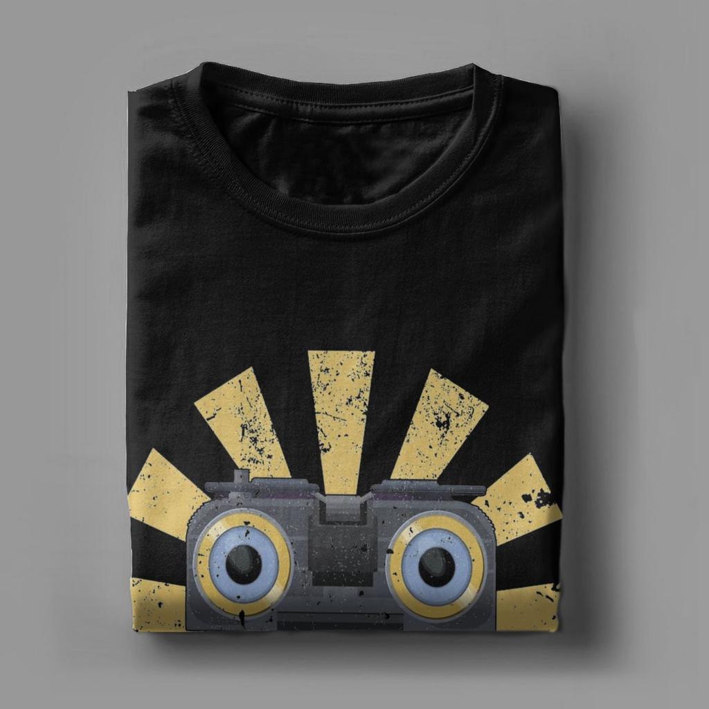Men T-Shirts Johnny 5 Short Circuit Unique Pure Cotton Tee Shirt Short Sleeve T Shirt Round Collar Clothes Adult