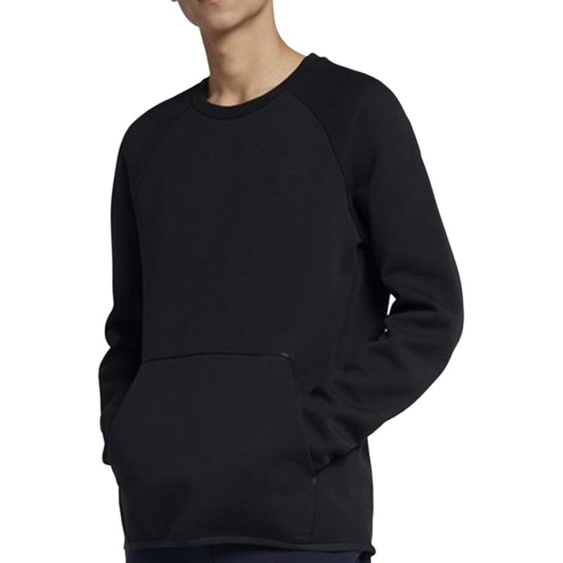 Nike Sweatshirts Men's Black Crew Neck Moderate Regular 928472-010