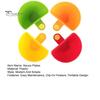 4Pcs Dip Clip Set for Bowls Plates Food-Grade Sauce Dish Dishwasher Safe Portable Seasoning Box for Spice Tomato Sauce Salt Veggie Vinegar Ketchup