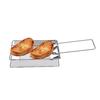 Foldable Stainless Steel Toaster Plate Portable Outdoor Camping Bread Toaster Grill