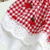 Lovely Strawberry Pet Outfit Fashion Small Pet Dress Eye Catching Pet Dress for Fashion Small Dogs and Cats