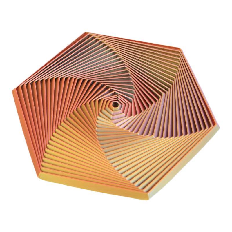 3D Printed Hexagon Optical Illusion Toy: Creative, Educational, Rotatable, and Stress-Relieving