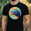 T-Shirt Men Crocodile Portrait Motif Cotton Size XS To 5XL